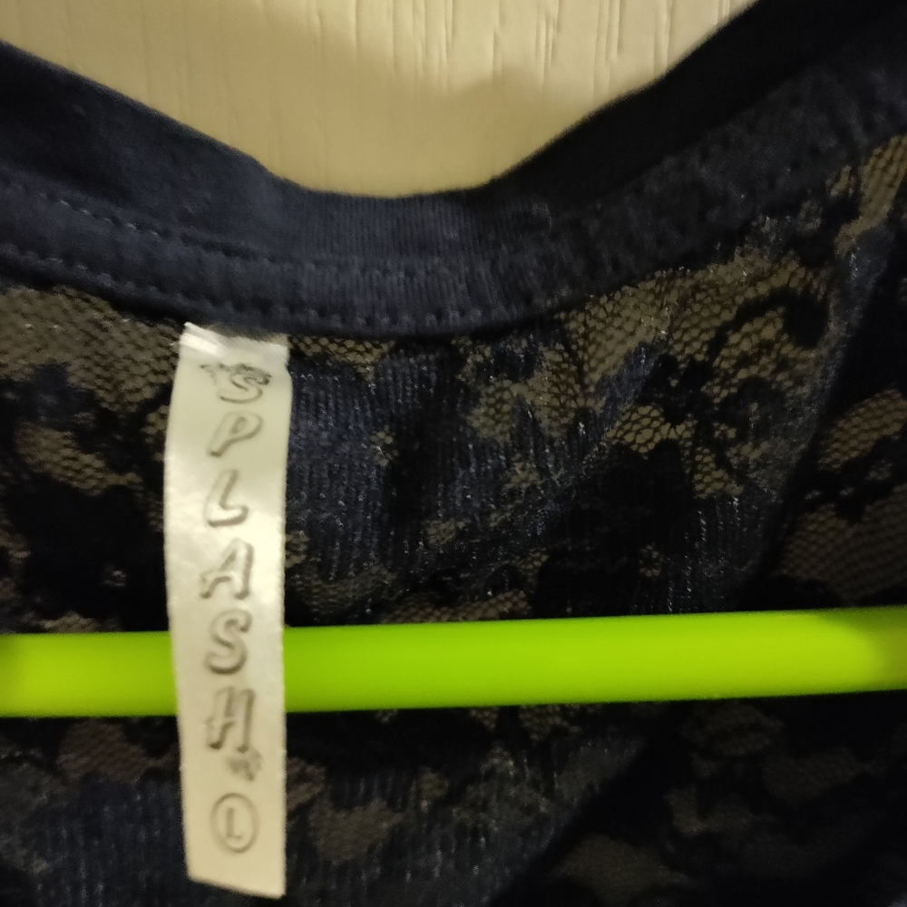 Striped netted tee - Picture 3 of 4